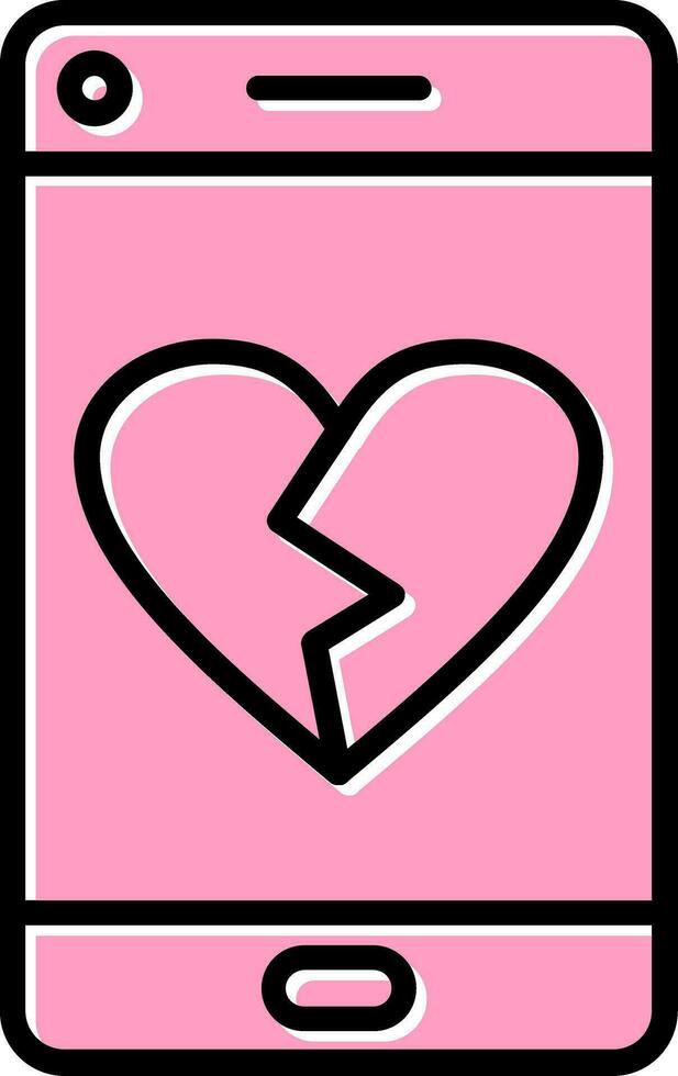 Heart Break Vector Icon