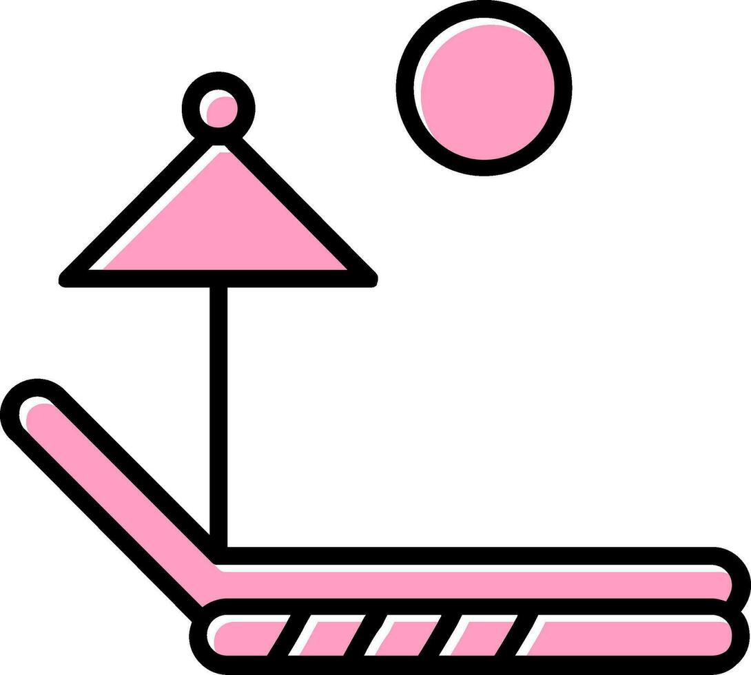 Sunbed Vector Icon