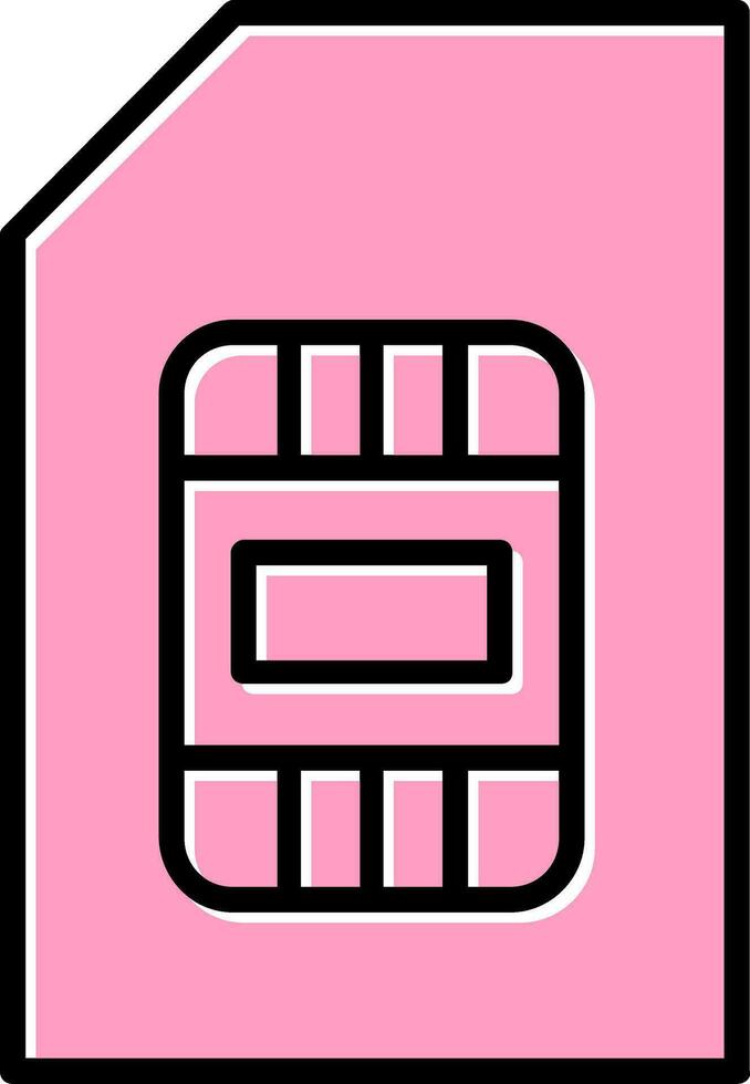 sim vector icono