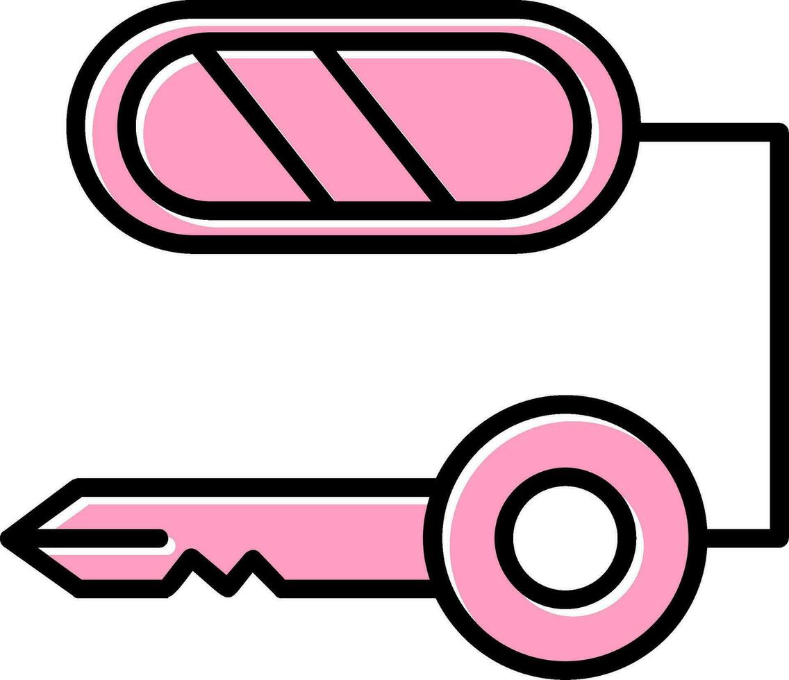 compuesto llave vector icono