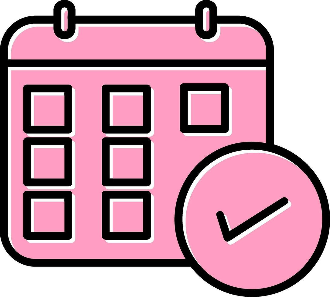 icono de vector de calendario