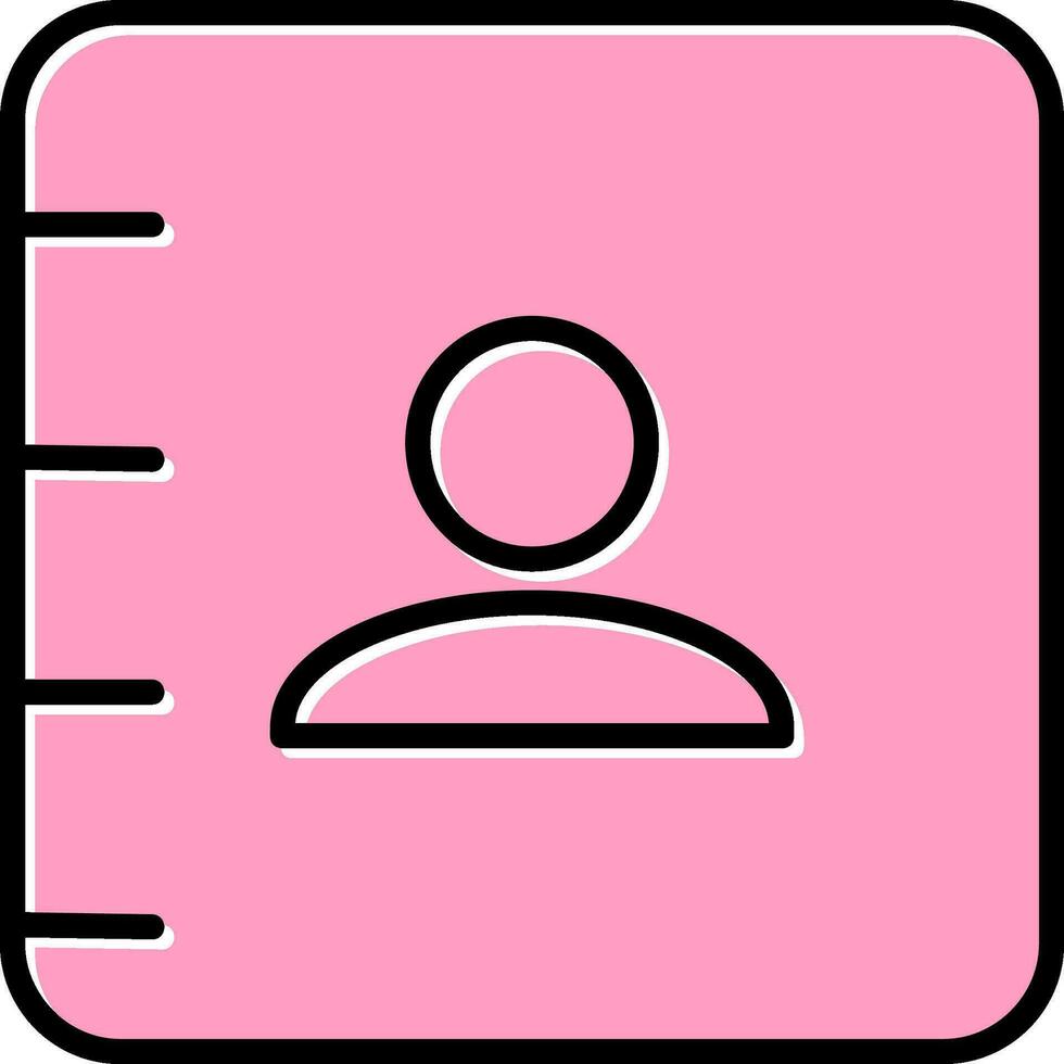 Contact book Vector Icon