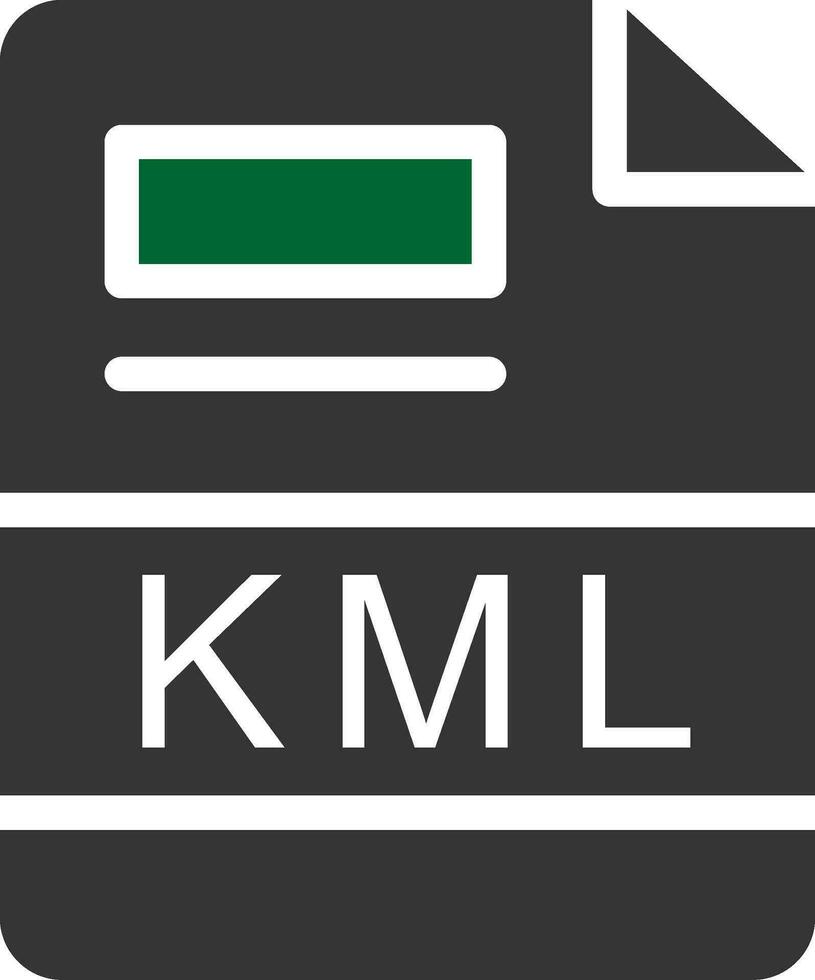 KML Creative Icon Design vector