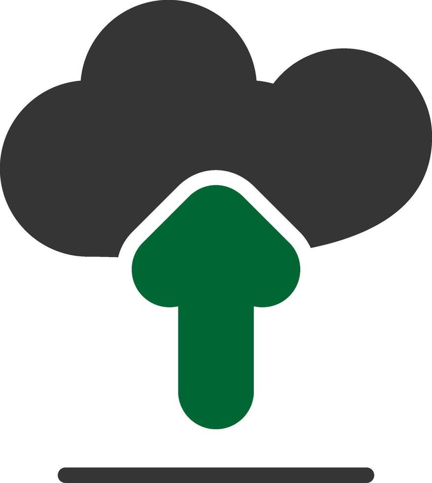 Cloud Upload Creative Icon Design vector