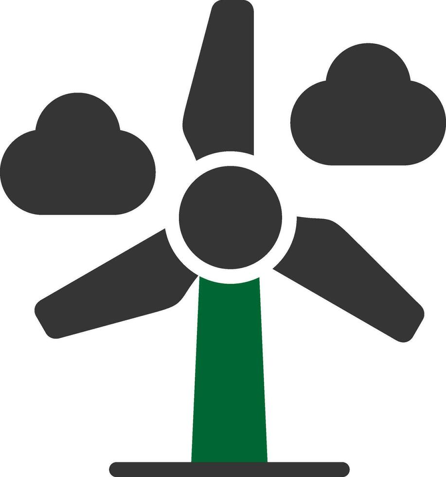 Wind Power Creative Icon Design vector