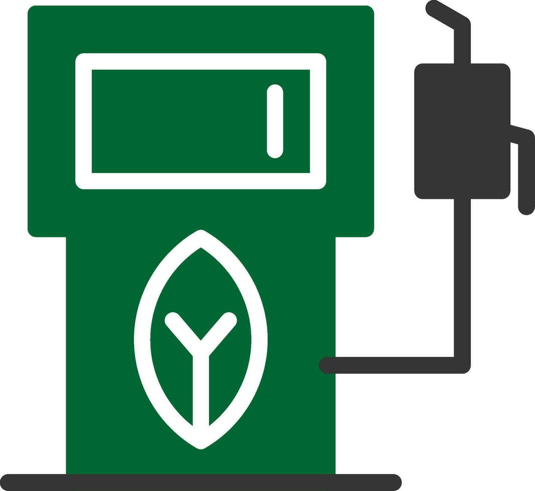 Eco petrol pump Creative Icon Design vector