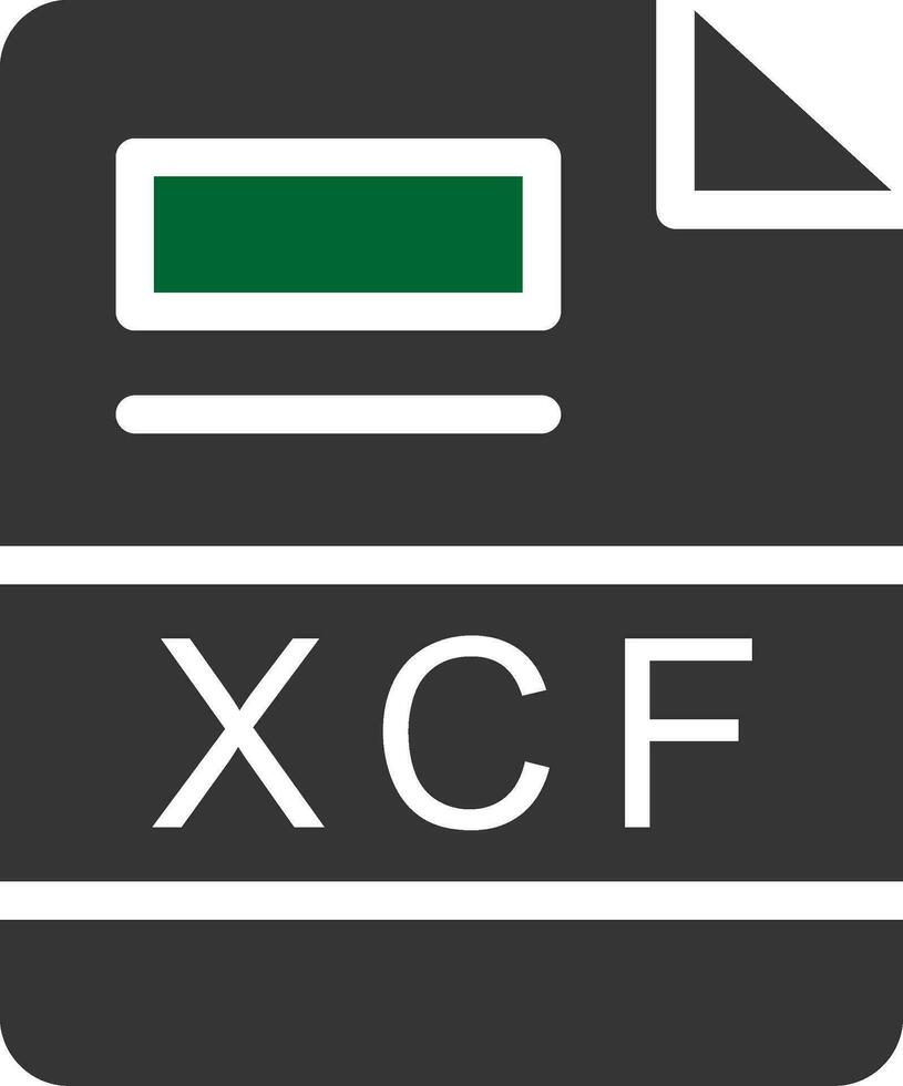 XCF Creative Icon Design vector