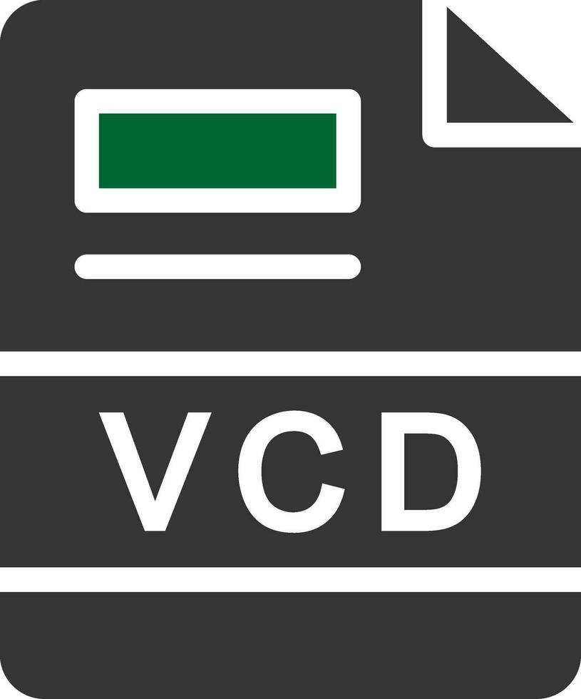 VCD Creative Icon Design vector