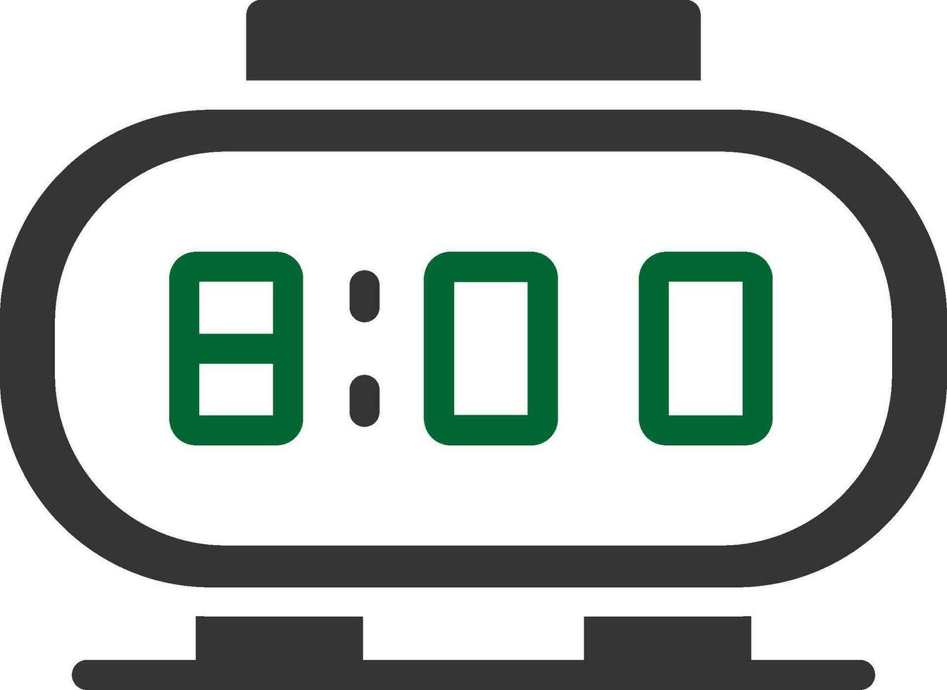 Digital Clock Creative Icon Design vector