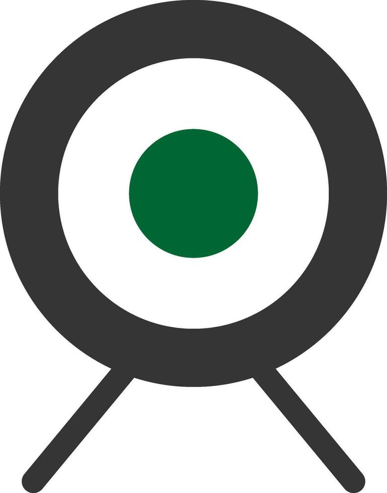 Bullseye Creative Icon Design vector