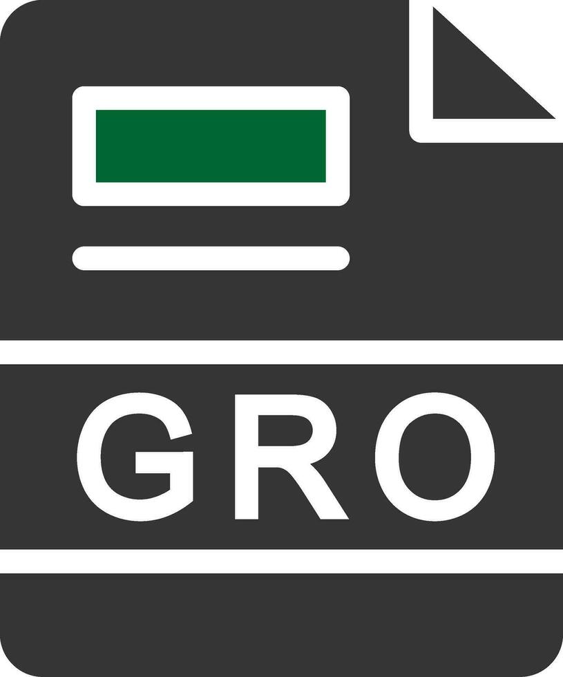 GRO Creative Icon Design vector