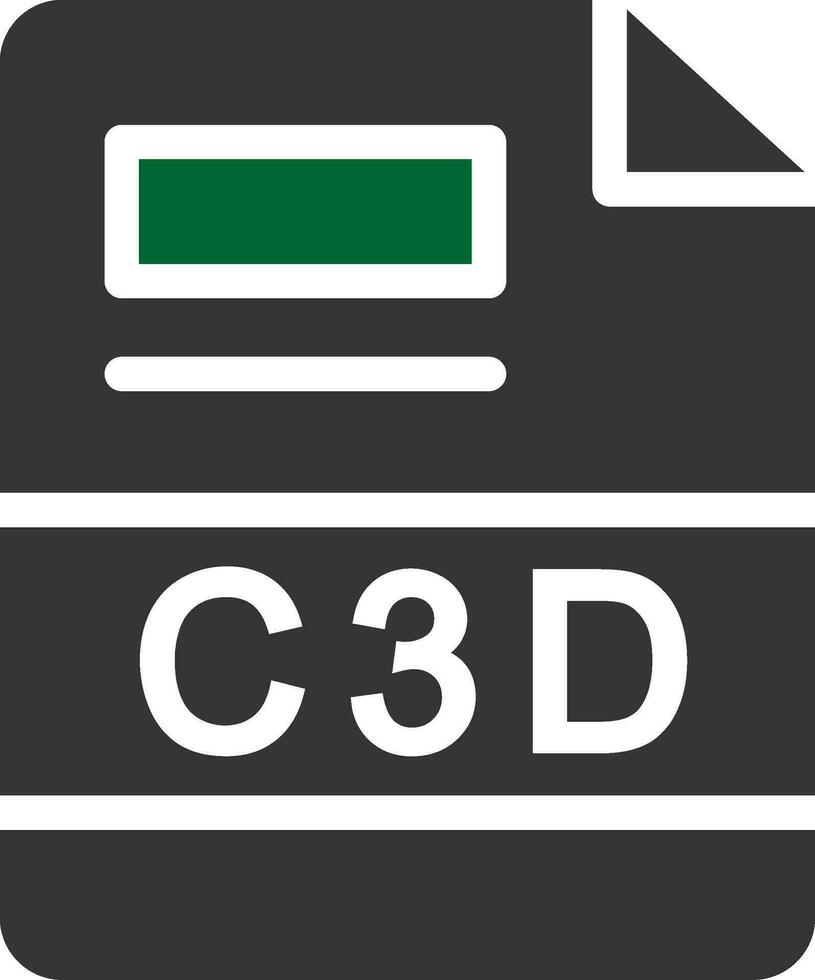 C3D Creative Icon Design vector