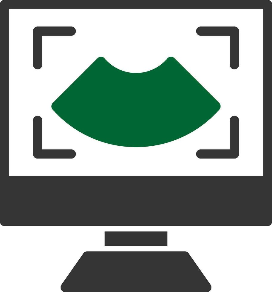 Ultrasound Creative Icon Design vector