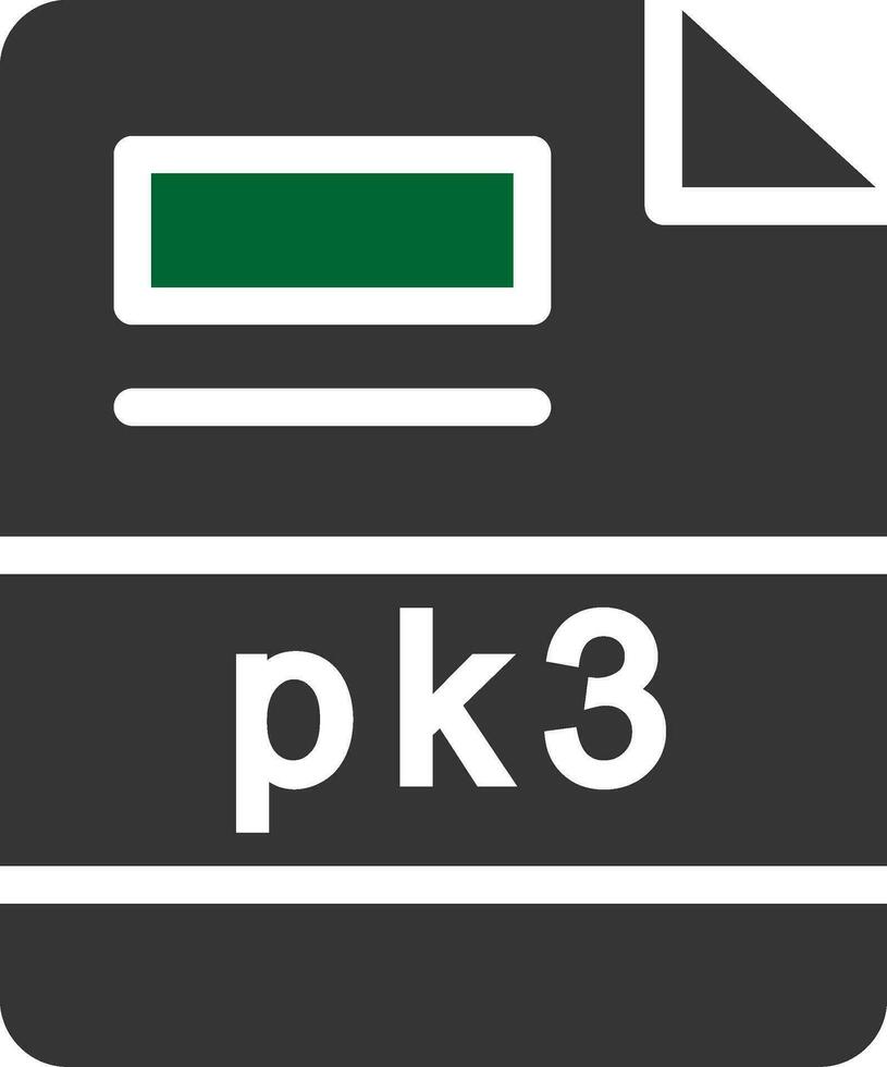 pk3 Creative Icon Design vector