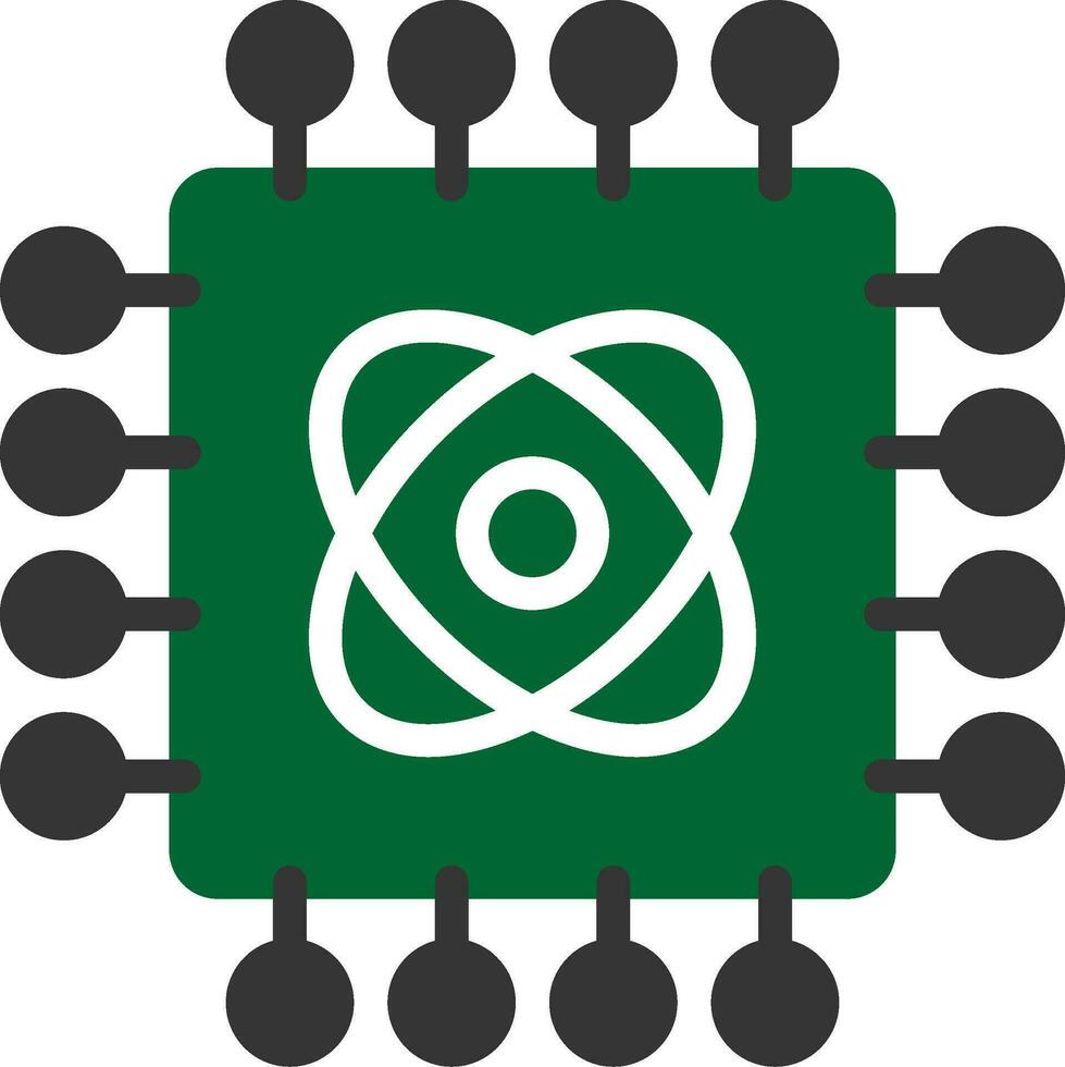 Quantum Technology Creative Icon Design vector