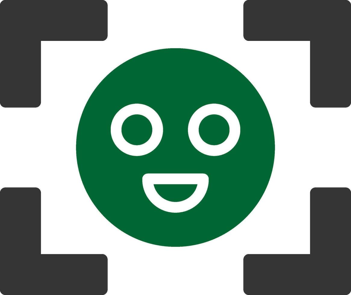 Face Detection Creative Icon Design vector