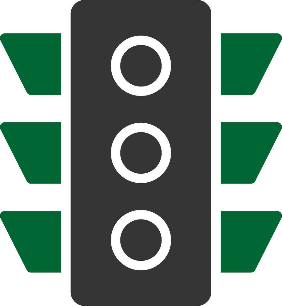 Traffic Light Creative Icon Design vector