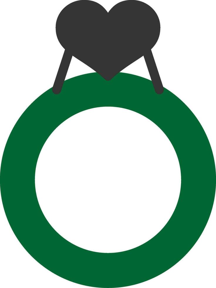 Valentines Ring Creative Icon Design vector