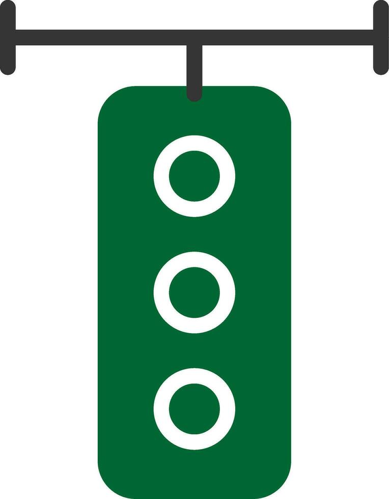 Traffic Light Creative Icon Design vector