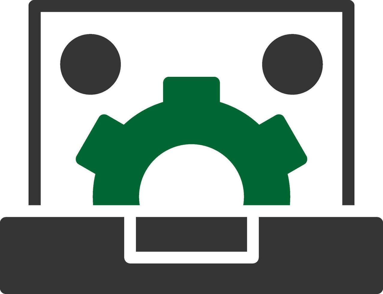 Content Management System Creative Icon Design vector