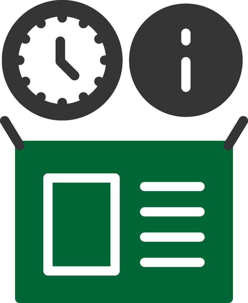 Real Time Inventory Info Creative Icon Design vector