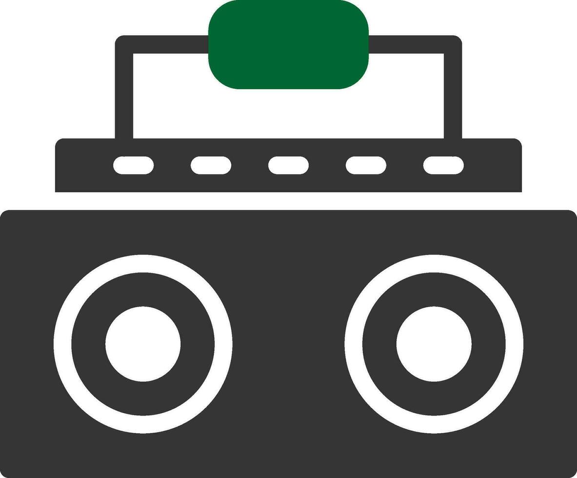 música controlador creativo icono diseño vector