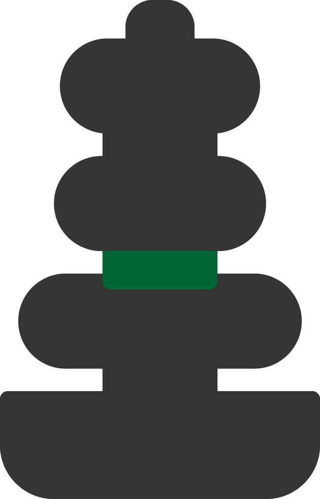 Glyph Two Color Design vector