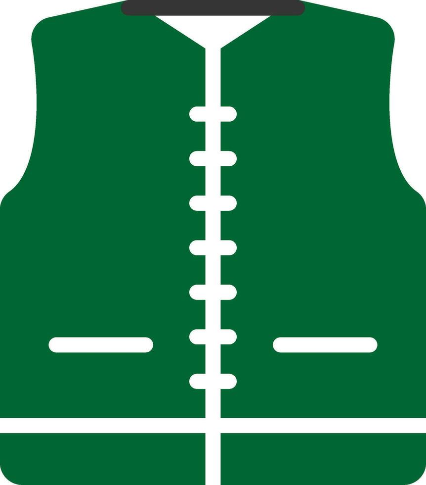 Fishing Vest Creative Icon Design vector