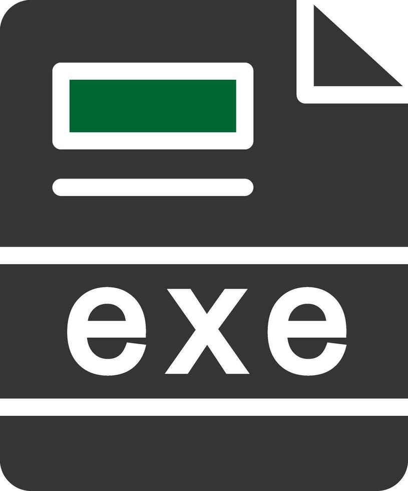 exe Creative Icon Design vector