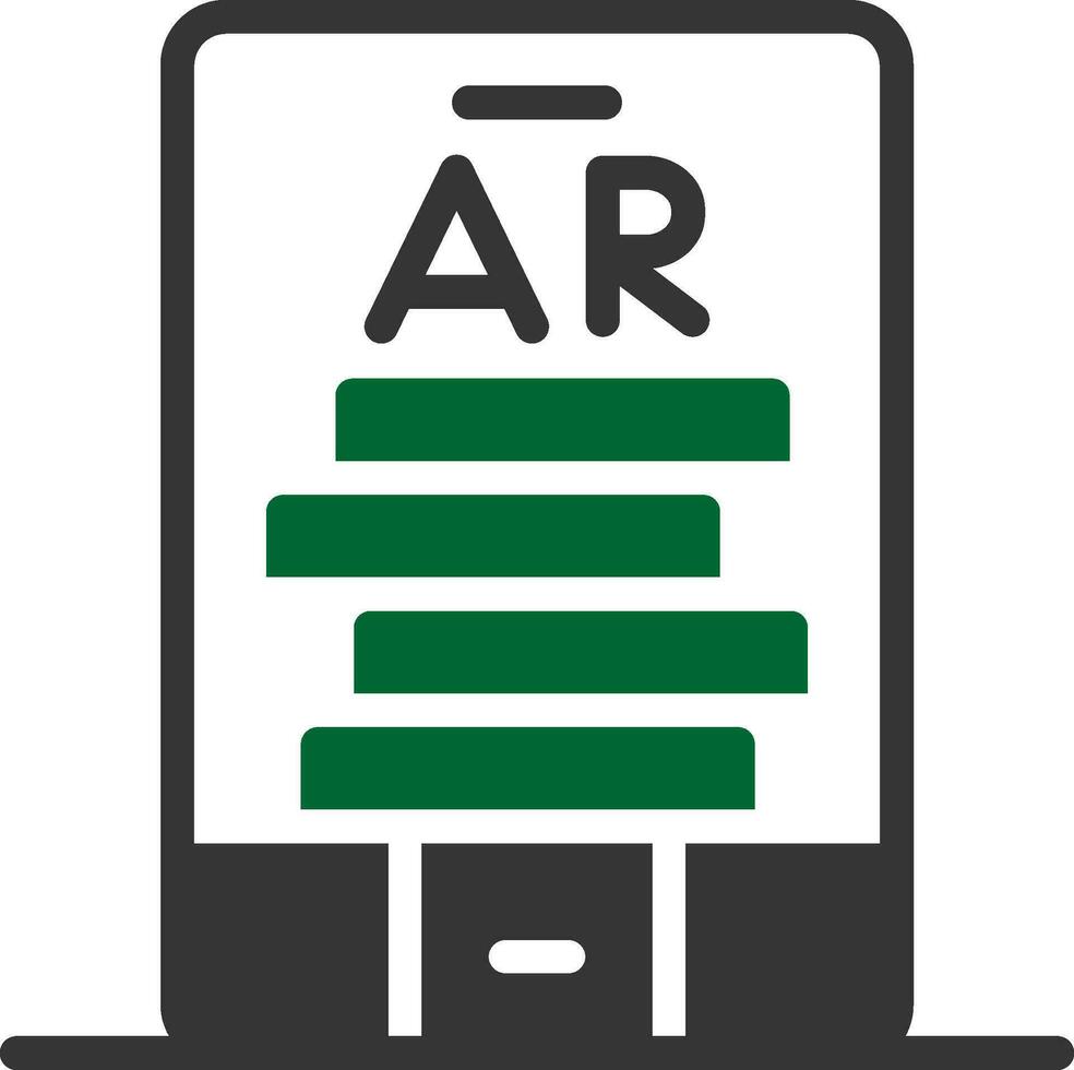 Ar Tumbling Blocks Creative Icon Design vector