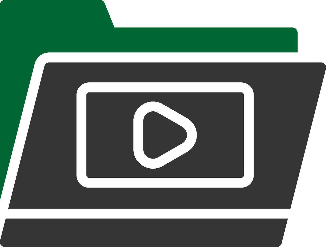 Video Folder Creative Icon Design vector