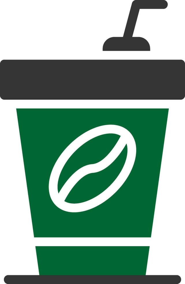 Glyph Two Color Design vector