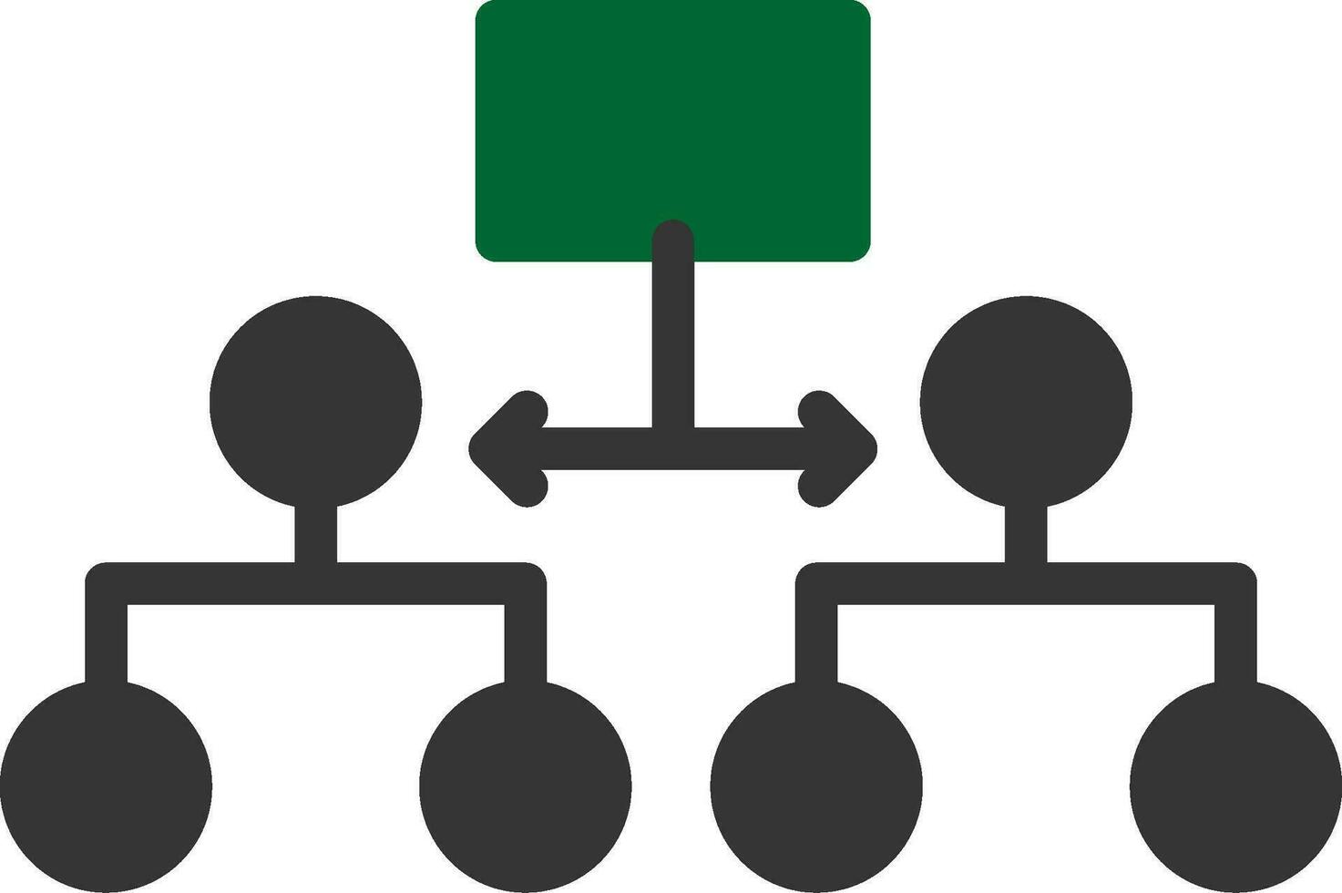 Labeled Hierarchy Creative Icon Design vector