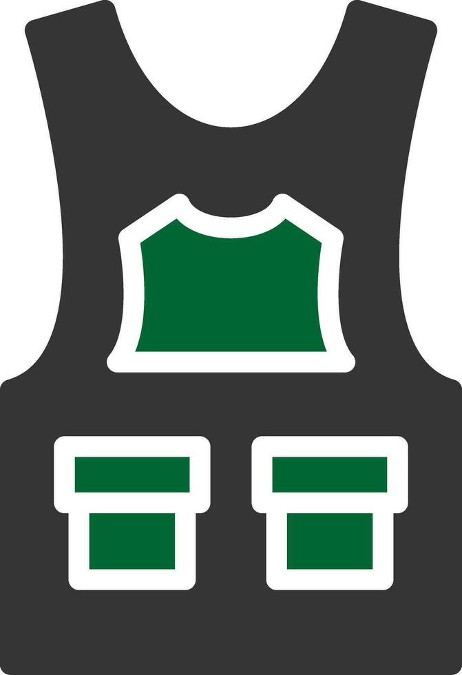 Bulletproof Vest Creative Icon Design vector