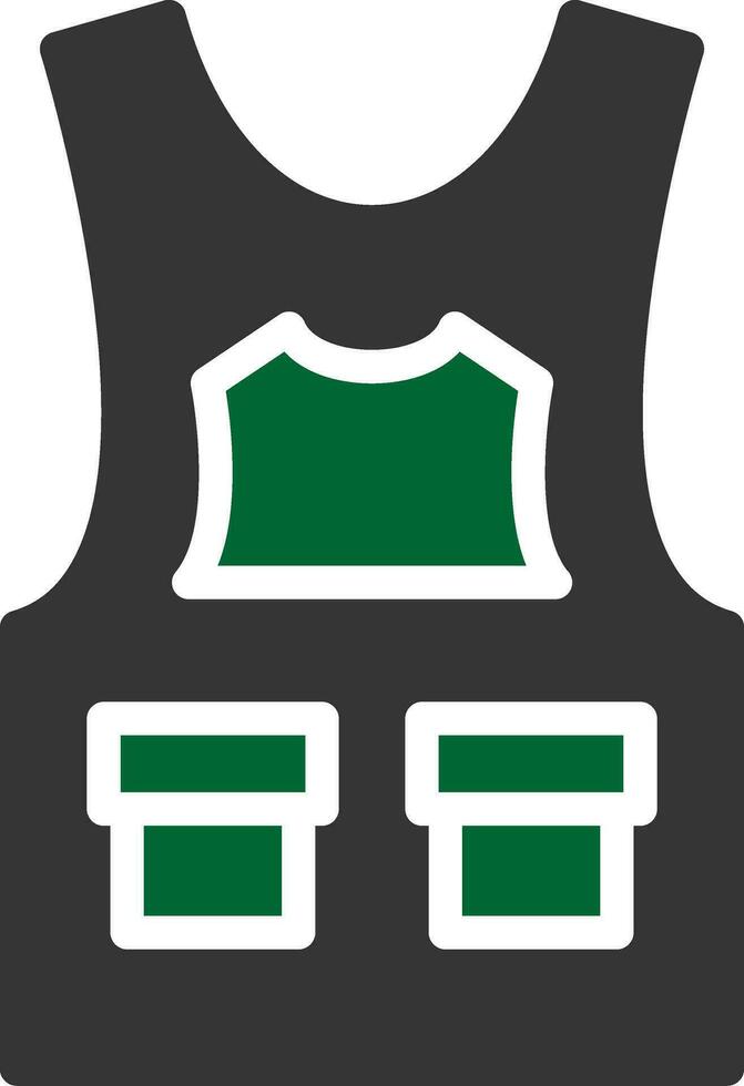 Bulletproof Vest Creative Icon Design vector