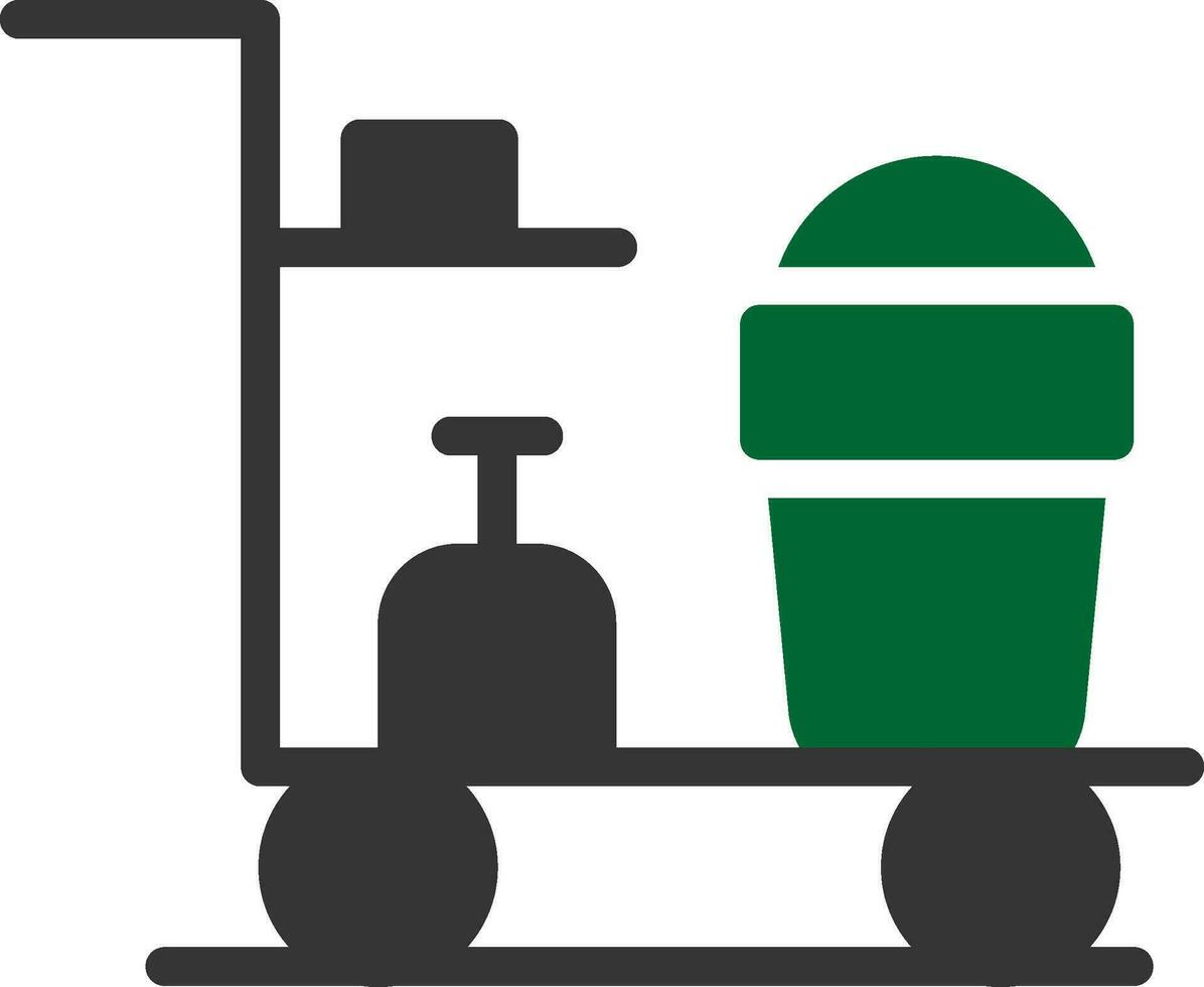 Cleaning Cart Creative Icon Design vector