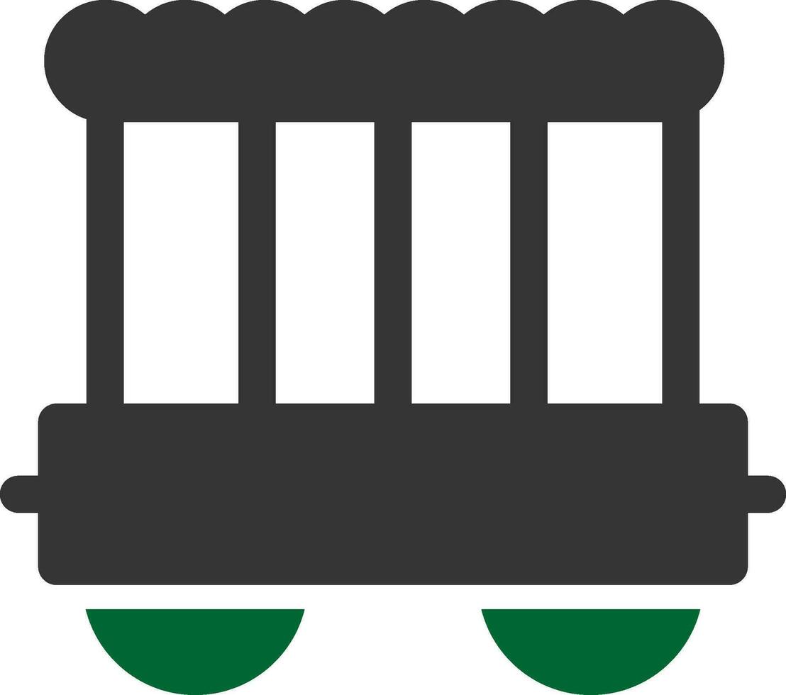 Circus Carriage Creative Icon Design vector