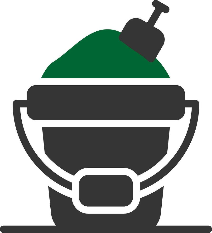 Sand Bucket Creative Icon Design vector