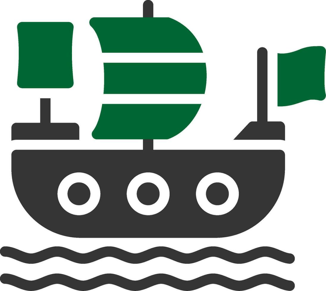 diseño de icono creativo de barco pirata vector