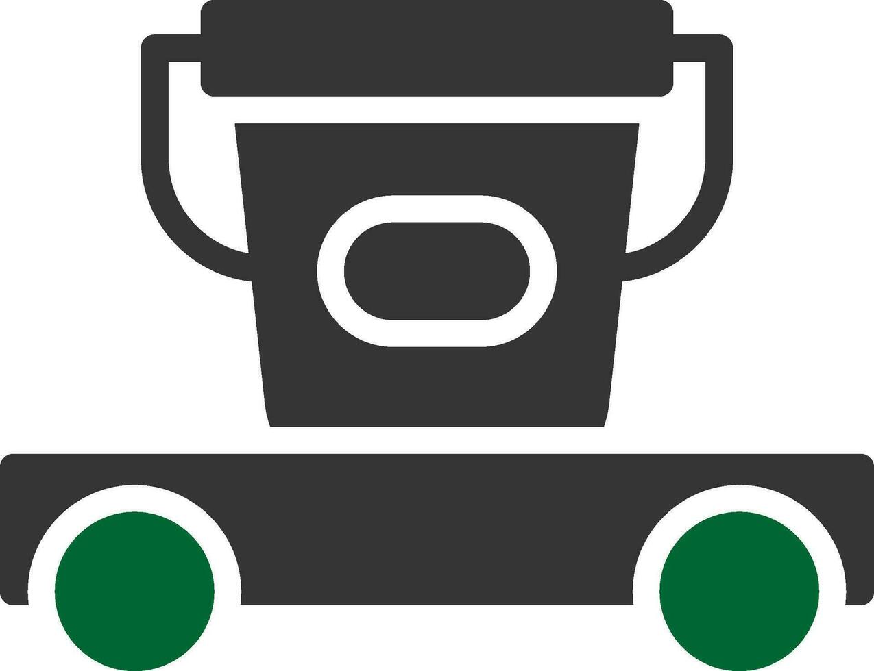 Cleaning Cart Creative Icon Design vector