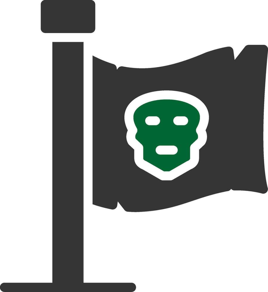 diseño de icono creativo de bandera de piratas vector