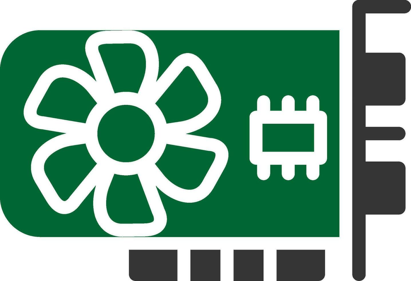 Graphic Card Creative Icon Design vector