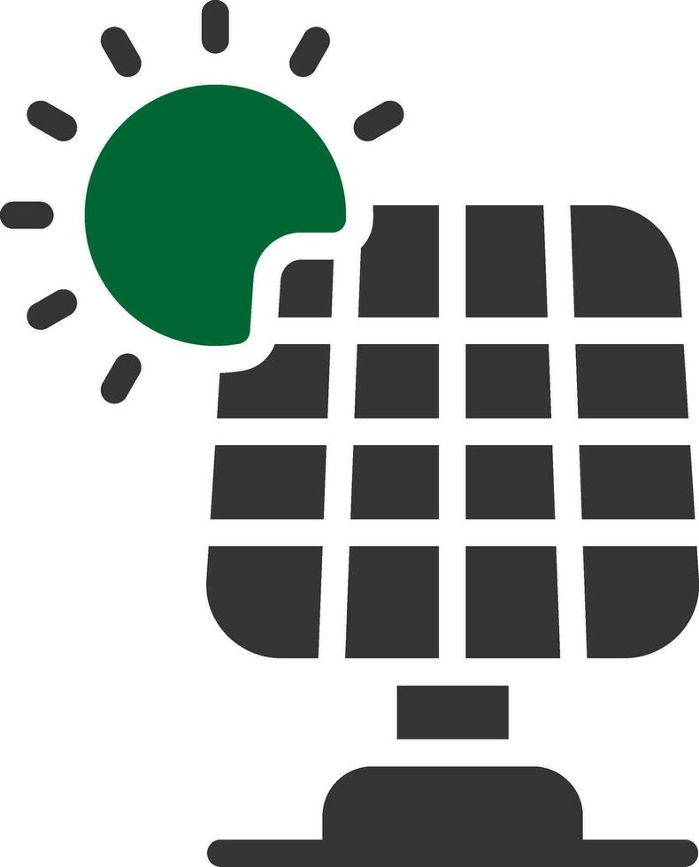 Solar Panel Creative Icon Design vector