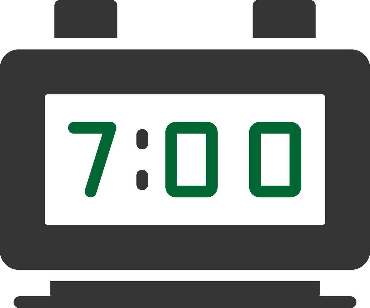 diseño de icono creativo de reloj digital vector