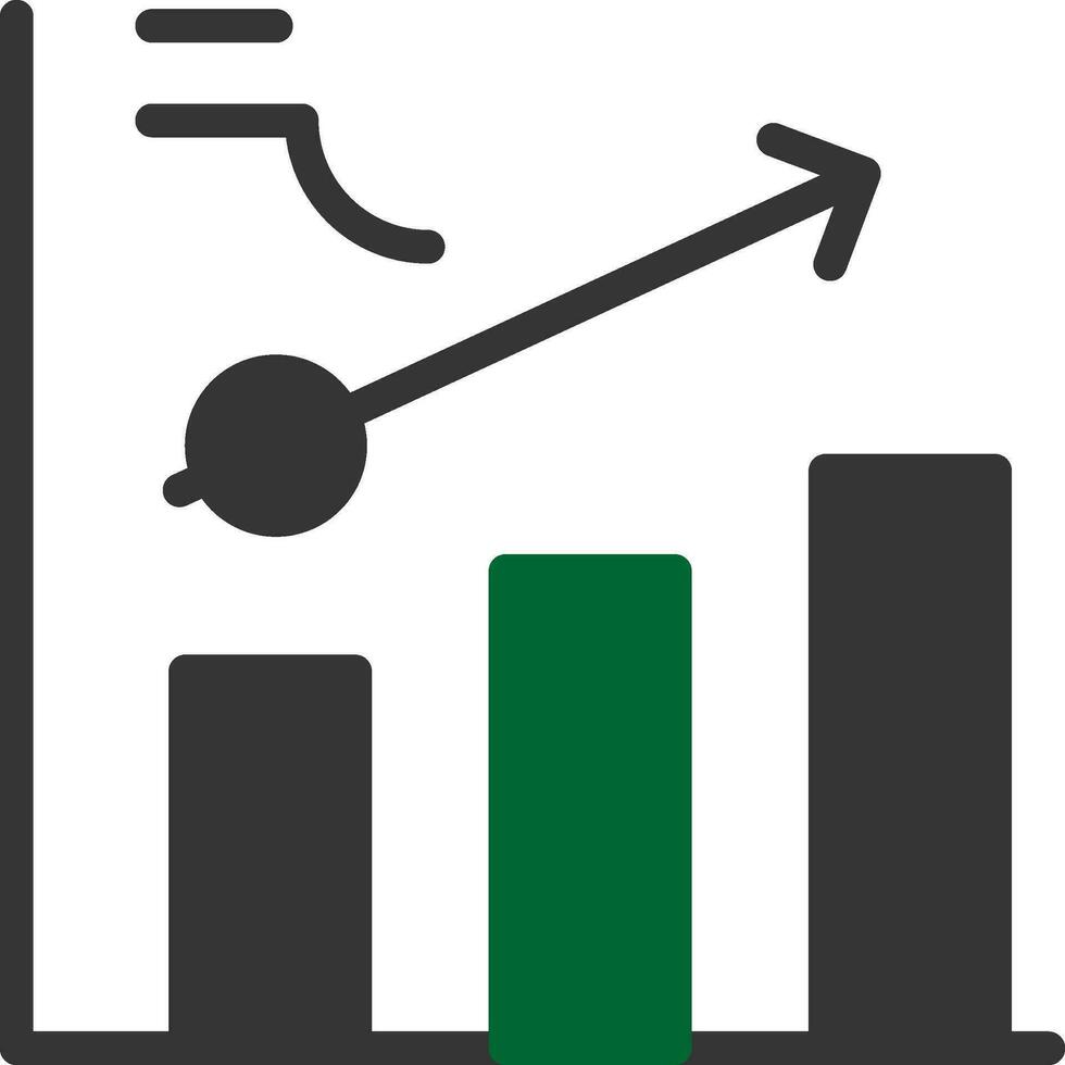 Clustered Bar Creative Icon Design vector