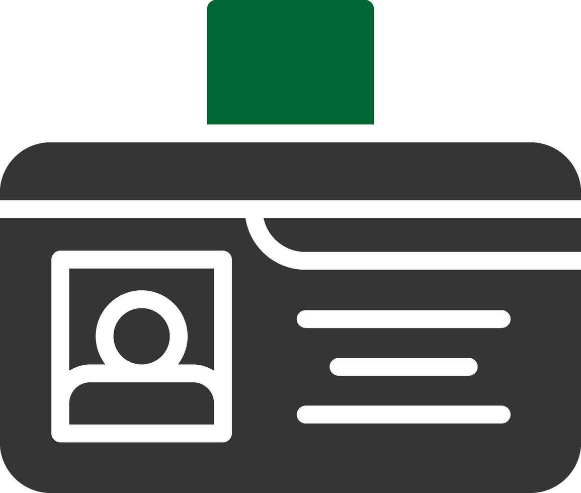 Identification Card Creative Icon Design vector