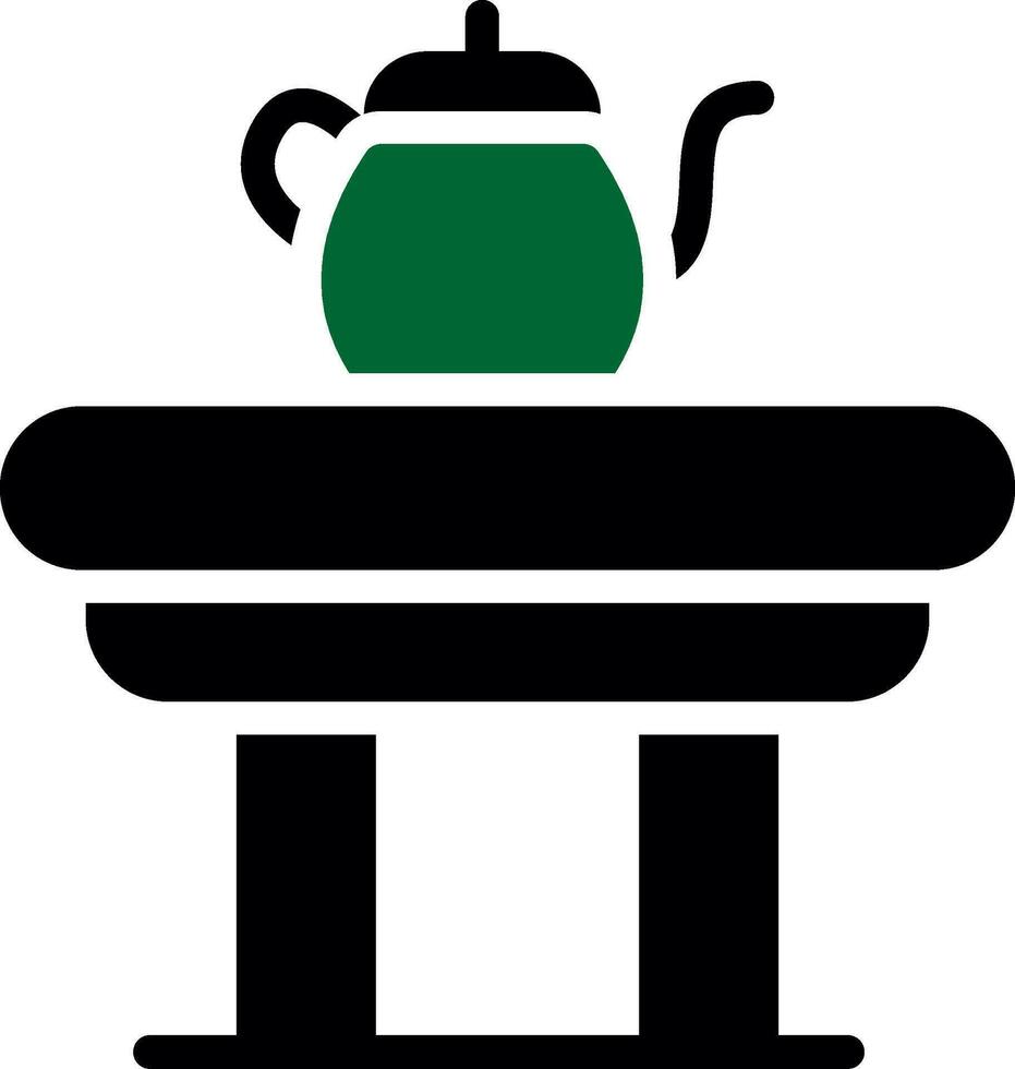 diseño de icono creativo de mesa de café vector