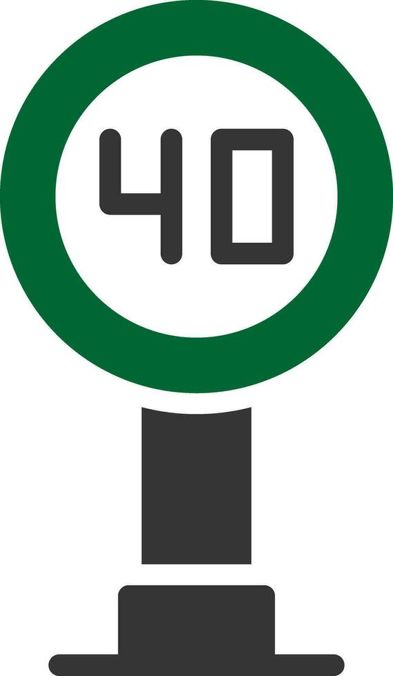 diseño de icono creativo de señal de velocidad vector