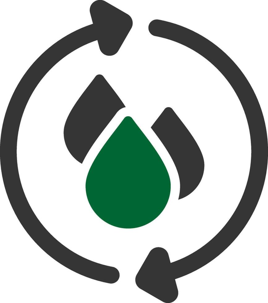 Water Recycle Creative Icon Design vector