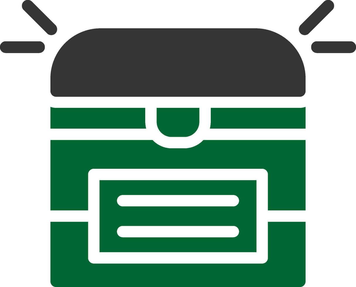 Treasure Chest Creative Icon Design vector